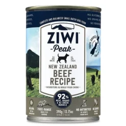 Ziwi Peak Moist Grain Free Dog Food - Free Range Beef - 390g x 12 Cans Discount